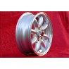4 pcs. wheels Volvo Minilite 5.5x15 ET20 5x114.3 silver/diamond cut 120, P1800, PV444 544