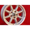 4 pcs. wheels Volvo Minilite 7x15 ET20 5x108 silver/diamond cut Series 100, 200, 700, 900