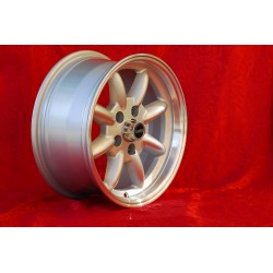 4 pcs. wheels Volvo Minilite 7x15 ET20 5x108 silver/diamond cut Series 100, 200, 700, 900