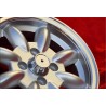 4 pz. cerchi Triumph Minilite 5.5x13 ET25 4x95.25 silver/diamond cut Spitfire, TR7, Herald, GT6, Vitesse