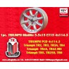 1 pc. jante Triumph Minilite 5.5x15 ET15 4x114.3 silver/diamond cut MBG, TR2-TR6, Saab 99