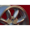 1 pc. wheel Triumph Minilite 5.5x15 ET15 4x114.3 silver/diamond cut MBG, TR2-TR6, Saab 99