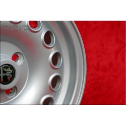 1 Stk Felge Alfa Romeo Campagnolo 6x15 ET28.5 4x108 silver Giulia, 105 Berlina, Coupe, Spider, GT GTA GTC