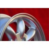 4 pcs. wheels Volkswagen Minilite 5.5x13 ET18 4x100 silver/diamond cut 1502-2002tii, 3 E21