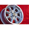 4 pz. cerchi Volkswagen Minilite 6x13 ET13 4x100 silver/diamond cut 1502-2002tii, 3 E21